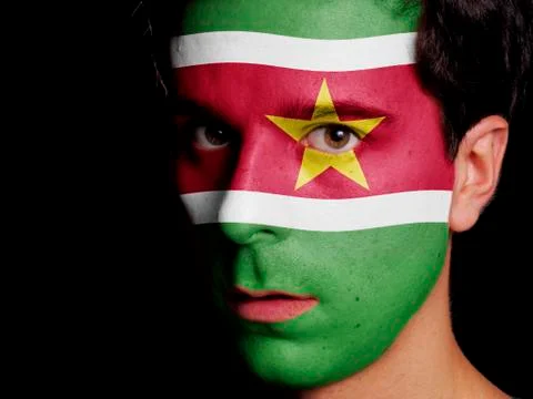 Flag of suriname Stock Photos