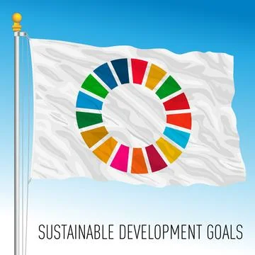 Flag of the Sustainable Development Goals Illustrazione stock