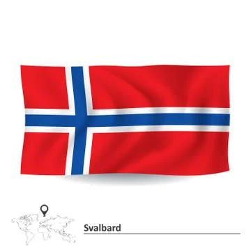 Flag of Svalbard Stock Illustration