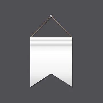 Flag with swallowtail end Stock Illustration