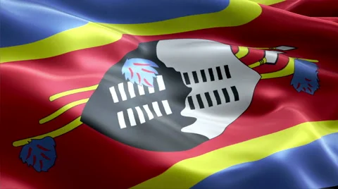 Flag Swaziland Stock-Footage 47779877