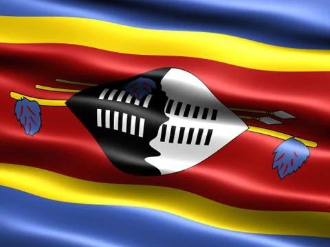 Flag of swaziland Иллюстрация