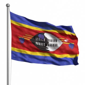 Flag of swaziland Stock Illustration