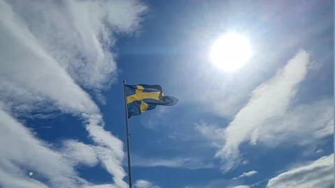 Flag of Sweden --> 4K Stock Footage 183565118