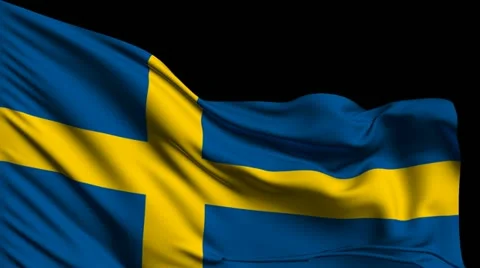 Flag of Sweden Stockbeeldmateriaal 22331980