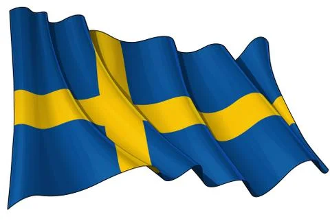Flag of Sweden Stock Illustration