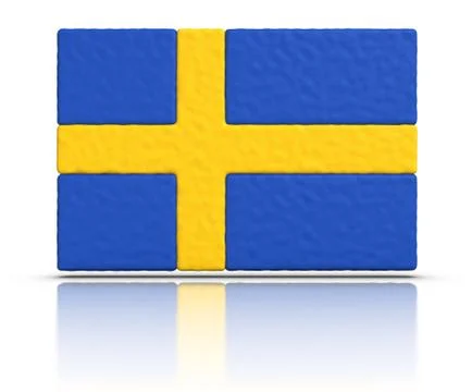 Flag of sweden Stock Illustration