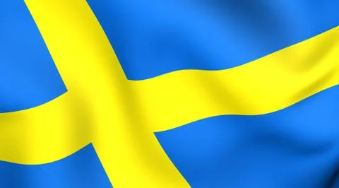 Flag of sweden Stock Illustration