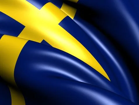 Flag of sweden Stock Illustration