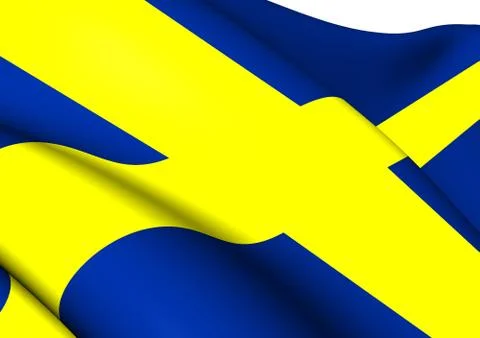 Flag of sweden Stock Illustration