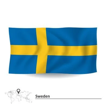 Flag of Sweden Stock Illustration