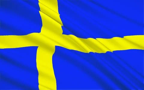 Flag of Sweden Stock Illustration