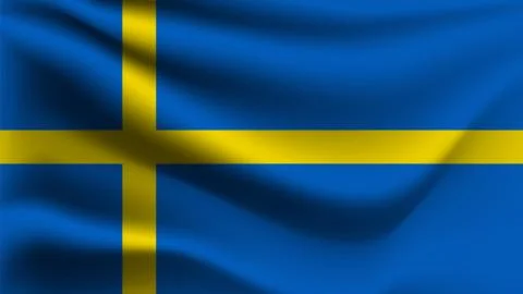 Flag of Sweden Stock Illustration