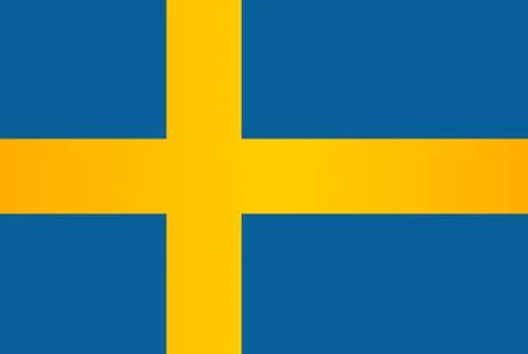 Flag of Sweden Stock Illustration