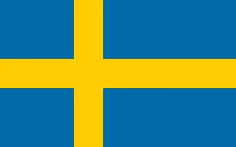 Flag of Sweden Illustrazione stock