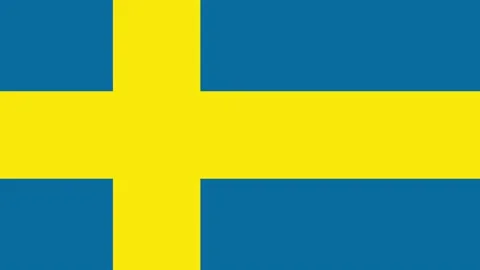 Flag of Sweden moving sideways 库存影片 220774666