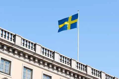 The flag of Sweden Foto stock