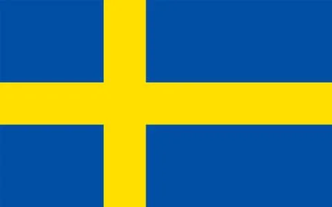 Flag of Sweden, vector illustration Stock Illustration