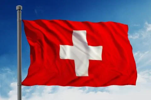 Flag of swiss Stock Illustration