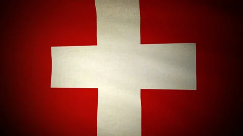 Flag Switzerland 04 Stock Footage 33301698