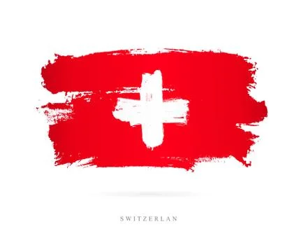 Flag of Switzerland. Abstract concept 스톡 일러스트
