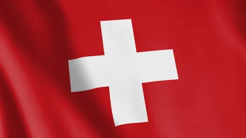 Flag of Switzerland Animated Background Stock Footage 327372696