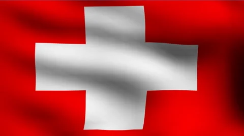 Flag of switzerland Video stock 907071