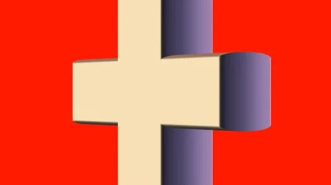 Flag of switzerland Video stock 8561679