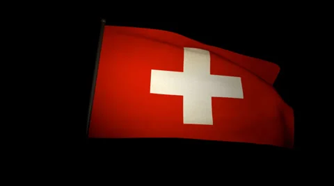Flag Switzerland Stock Footage 32206550