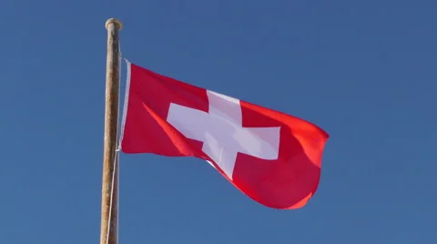 Flag Switzerland Stock Footage 60829935