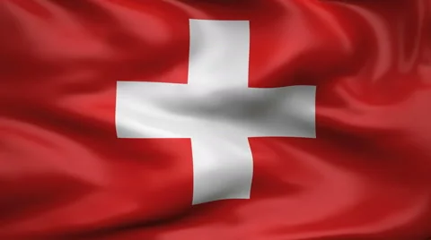 Flag of Switzerland Video stock 64457273
