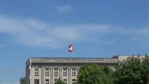 Flag of Switzerland Stock-Footage 94830534