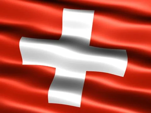 Flag of switzerland Stock Illustration