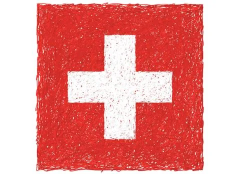 Flag of switzerland Stock Illustration