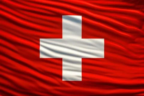 Flag of switzerland Stock Illustration