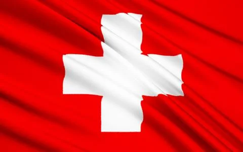 Flag of Switzerland Stock Illustration