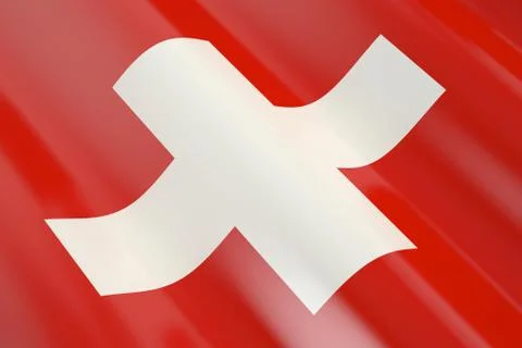 Flag of Switzerland Stock Illustration