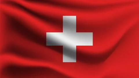 Flag of Switzerland Stock Illustration