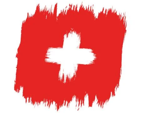 Flag of Switzerland Stock Illustration