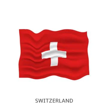 Flag of Switzerland Stock Illustration