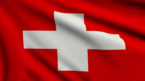 Flag of Switzerland looping Video stock 29662289