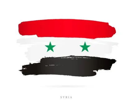 Flag of Syria. Abstract concept Stock Illustration