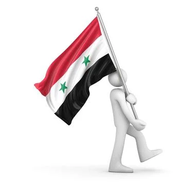 Flag of Syria Flag of Syria , This is a computer generated and 3d rendered... Stock Photos