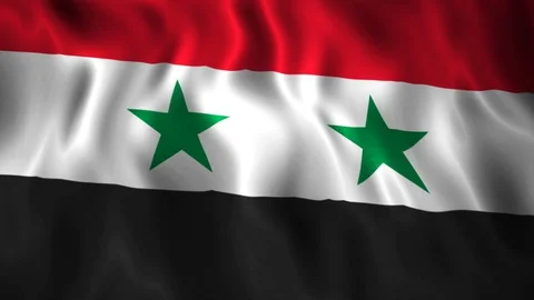 Flag Syria Stock Footage 128176591