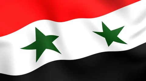 Flag of syria Stock-Illustration