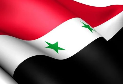 Flag of syria Stock Illustration