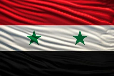 Flag of syria Stock Illustration
