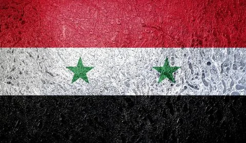 Flag of Syria Illustrazione stock