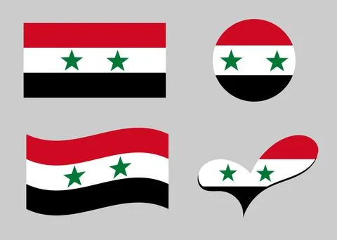 Flag of Syria Stock Illustration