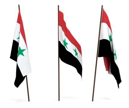 Flag of Syria Stock Photos